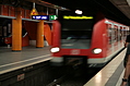 blurry train