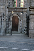 Church gate and door
