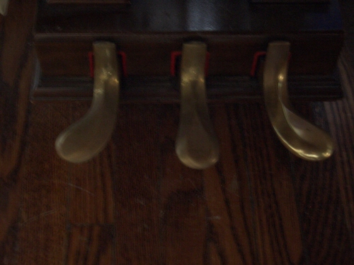 [Picture: Piano pedals]