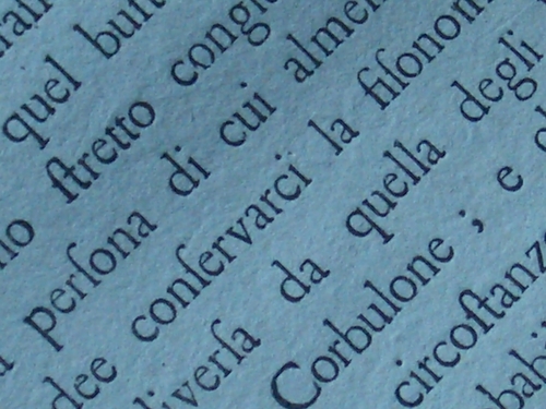 [Picture: Eighteenth Century Text: macro shot 5]