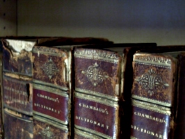 [picture: Old Leather Books: spines]