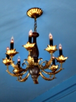 [picture: Candelabra.  Blue ceiling.]