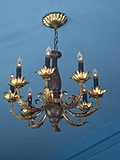 [Picture: Candelabra.  Blue ceiling.]