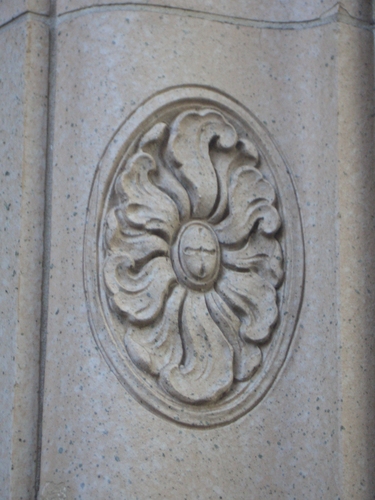 [Picture: Decorative architectural stone carving]