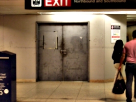 [picture: Locked Steel Door]