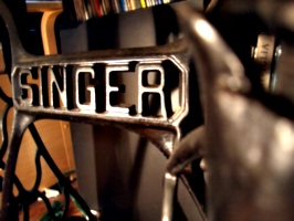 [picture: Singer Sewing Machine Treadle]
