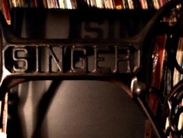 [picture: Singer Sewing Machine Treadle]