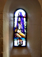 [picture: Stained glass window in the chapel of St. Margaret]