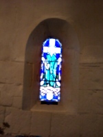[picture: Stained glass window in the chapel of St. Margaret 2]