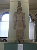 [Picture: Sandstone Column-Statue of the God Arenenuphis, Protector of Temples]
