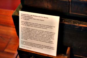 [picture: Surgeon's Chest with Medicine and Post-Mortem Dissection Equipment 5: caption]