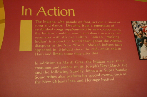[Picture: Indian costume display caption]