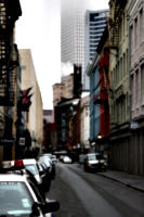 [picture: Chartres Street: old and new]