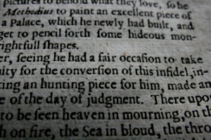 [picture: Closeup words 3: of the day of judgement]