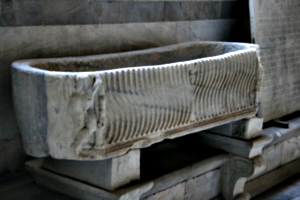 [picture: Oval sarcohpagus from 3rd century]