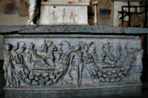 [picture: 1800-year-old carved stone sarcophagus 2]