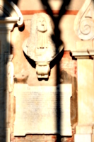 [picture: Bust with inscription, including date April 1726]