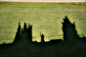 [picture: Waving from the city wall 2]