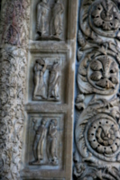 [picture: Carved Baptistry Entrance side-panels]