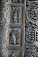 [picture: Carved Baptistry Entrance side-panels]