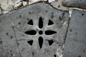 [picture: Stone drain]