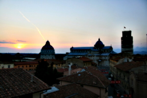 [picture: View from the Hotel Balcony 2: Pisa Sunset]