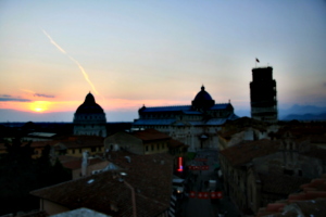 [picture: View from the Hotel Balcony 4: Pisa Sunset]