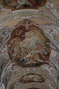 [Picture: Inside the Church of the Holy Ghost 4: painted ceiling]