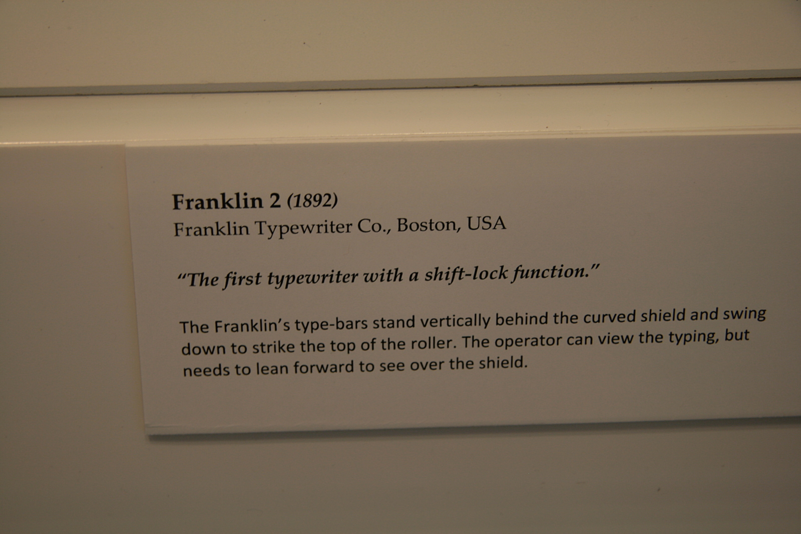 [Picture: Franklin 2 (1892)]