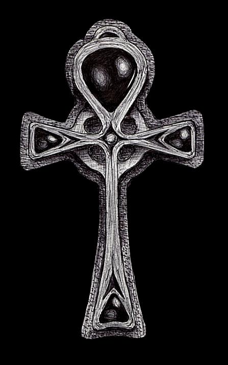 [Picture: Ankh for Ankh by Xale, with black background]