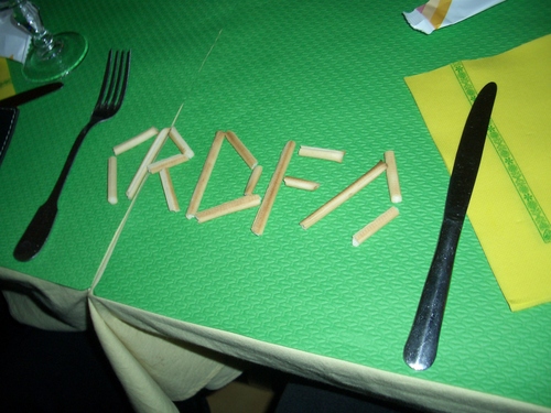 [Picture: RDF in breadsticks]