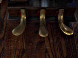 [picture: Piano pedals]