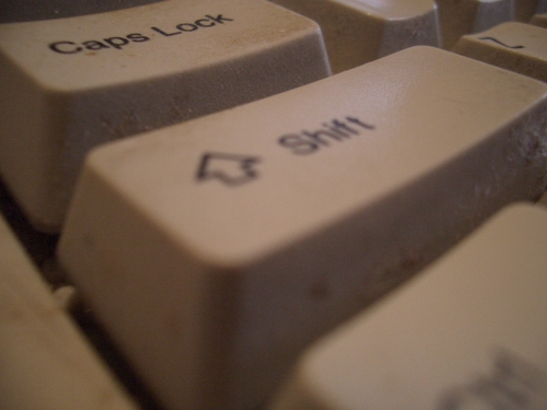 [Picture: The left shift key]