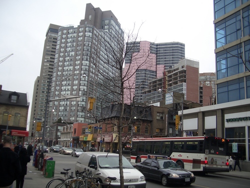 [Picture: Tall buildings seen from Yonge St. 2]