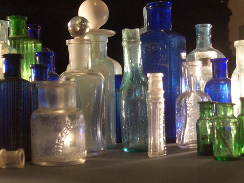 [Picture: Collection of old bottles 3]