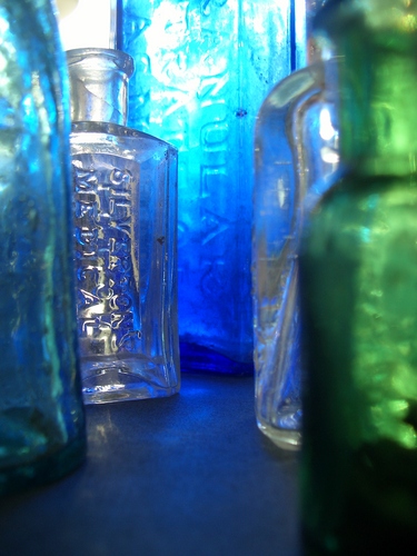 [Picture: Blue glass in Sunlight]