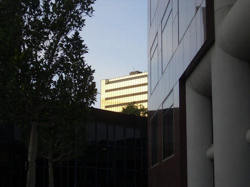 [Picture: Sunset in Downtown San José]