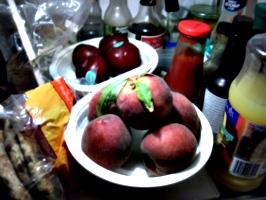 [picture: Fruit and bread: Fridge shelf]