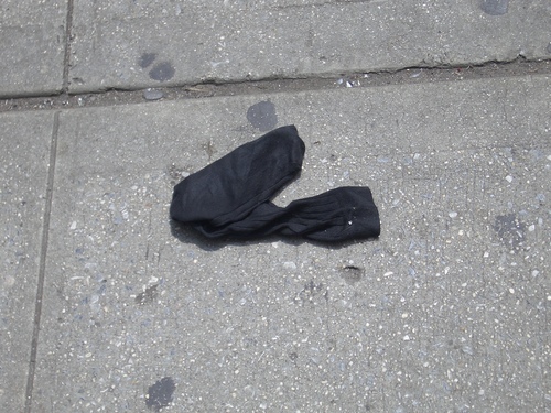 [Picture: Abandoned sock]