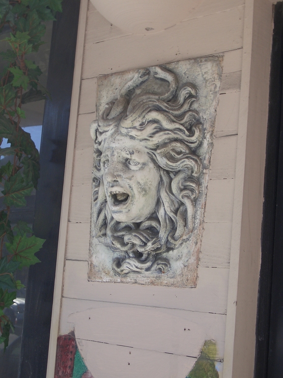 [Picture: Carved Stone Medusa]