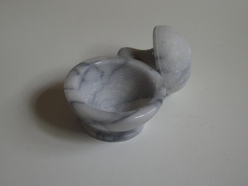 [Picture: White Marble Pestle and Mortar 5]