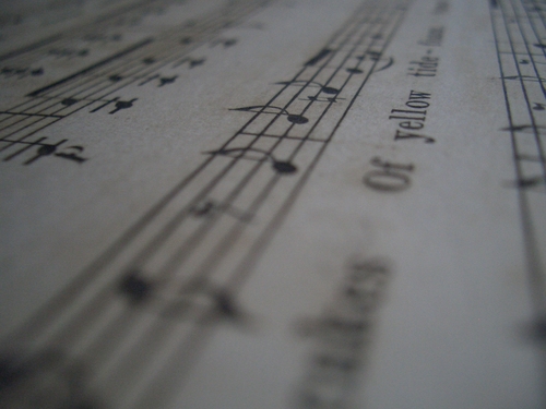 [Picture: Music close-up]