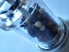 [picture: Glass peppermill]