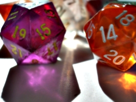 [picture: coloured plastic gaming dice 4]