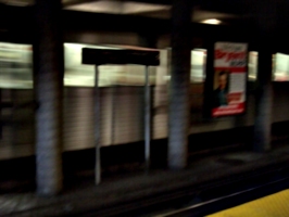 [picture: Motion blur subway (underground railway) station]