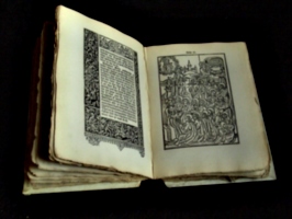 [picture: Old Bible 4, open at a woodcut]