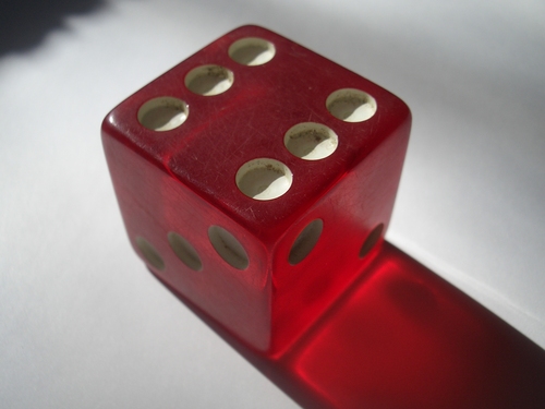 [Picture: Big red dice]