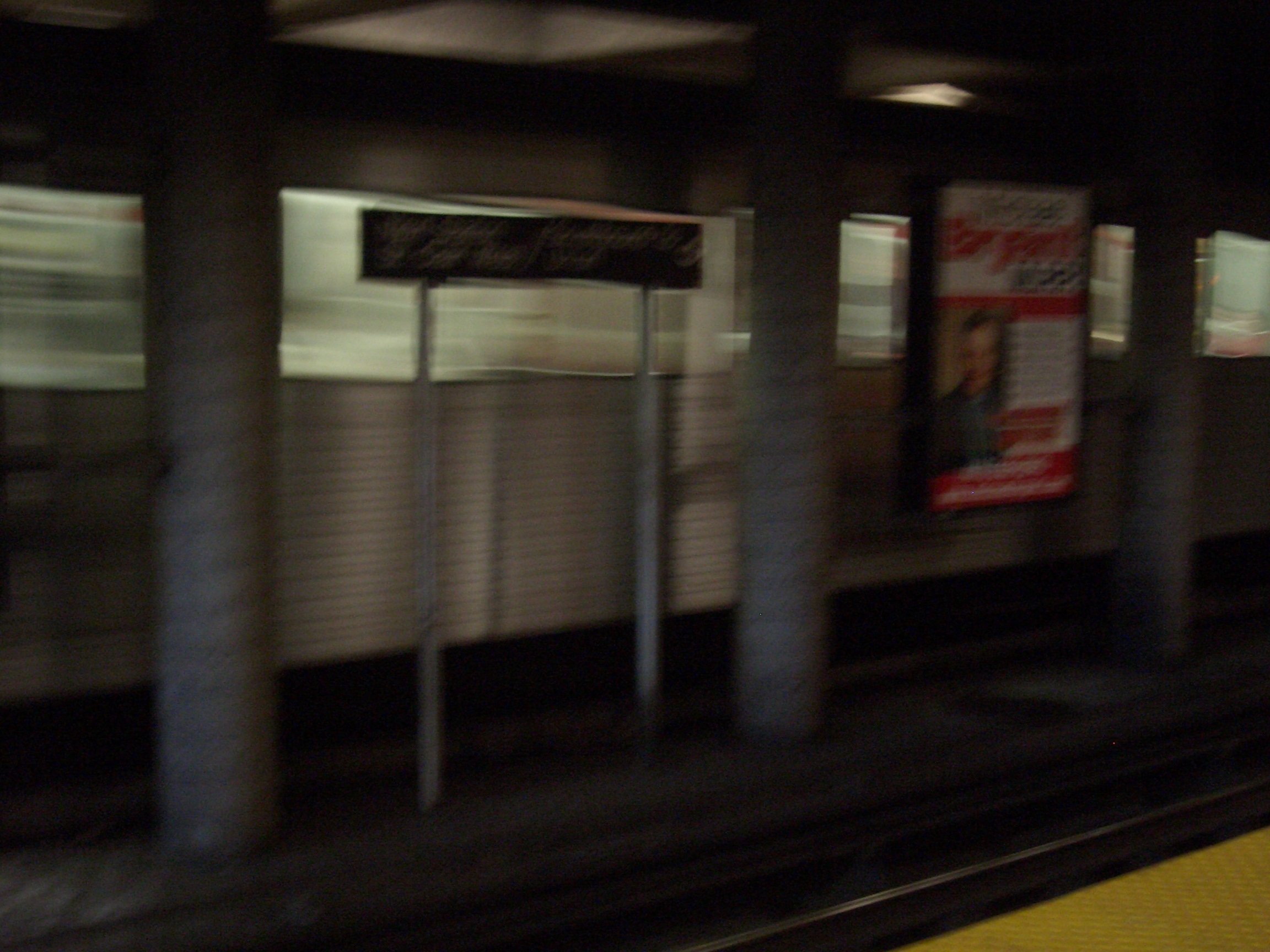 [Picture: Motion blur subway (underground railway) station]