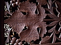 [Picture: Wooden carved flower]