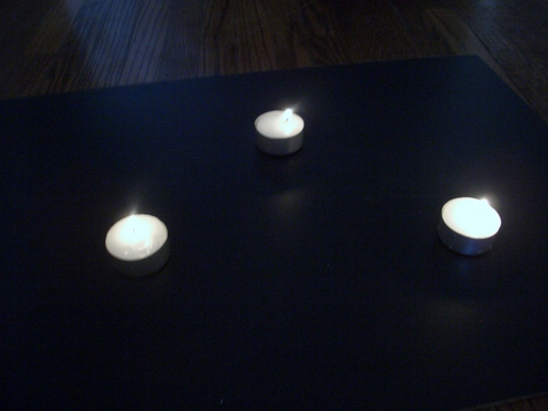 [Picture: Tea lights]